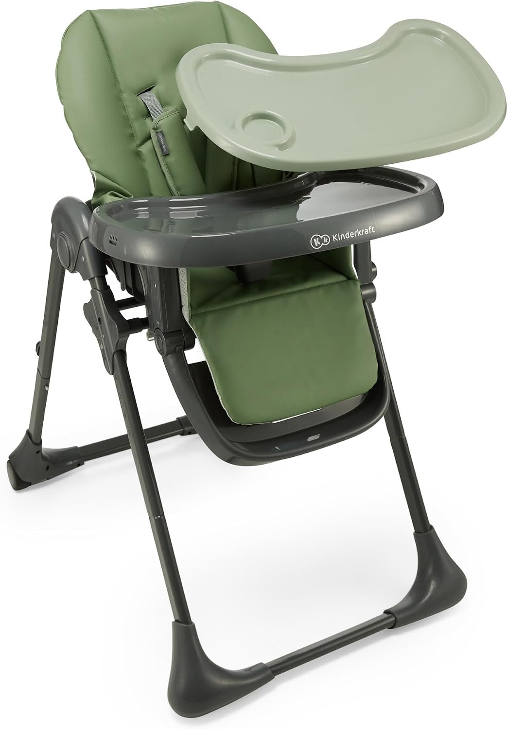 Thumbnail 6 de Kinderkraft Tummie 2-in-1 High Chair & Bouncer, Green