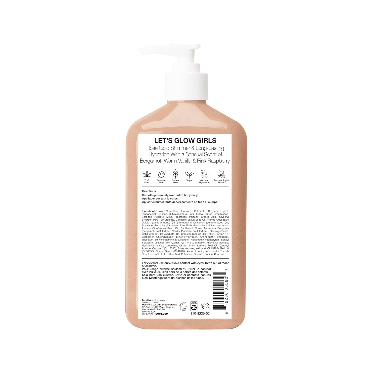 Detalle 2 de Hempz Glow Getter Body Lotion 17 oz