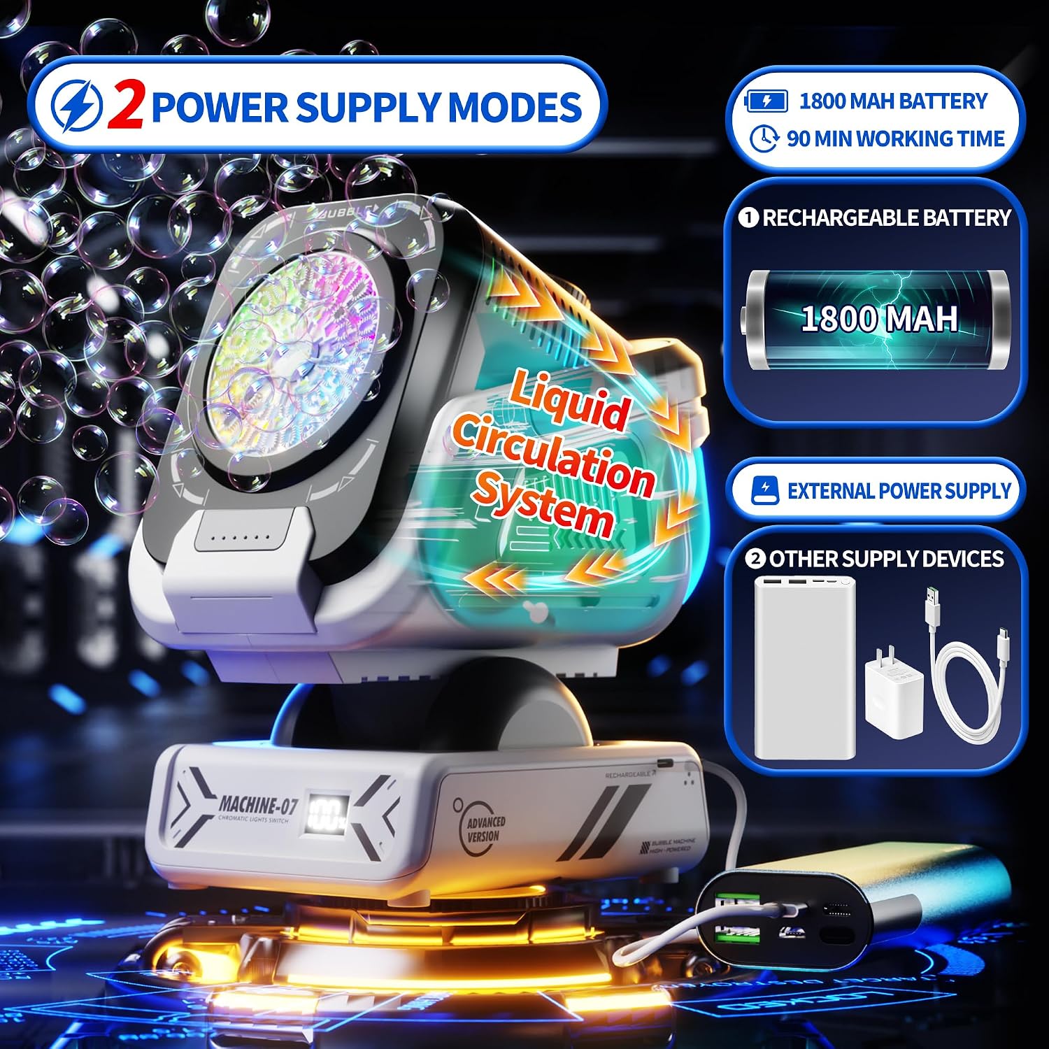 Thumbnail 5 de Belemar Upgraded Bubble Machine 1800mAh