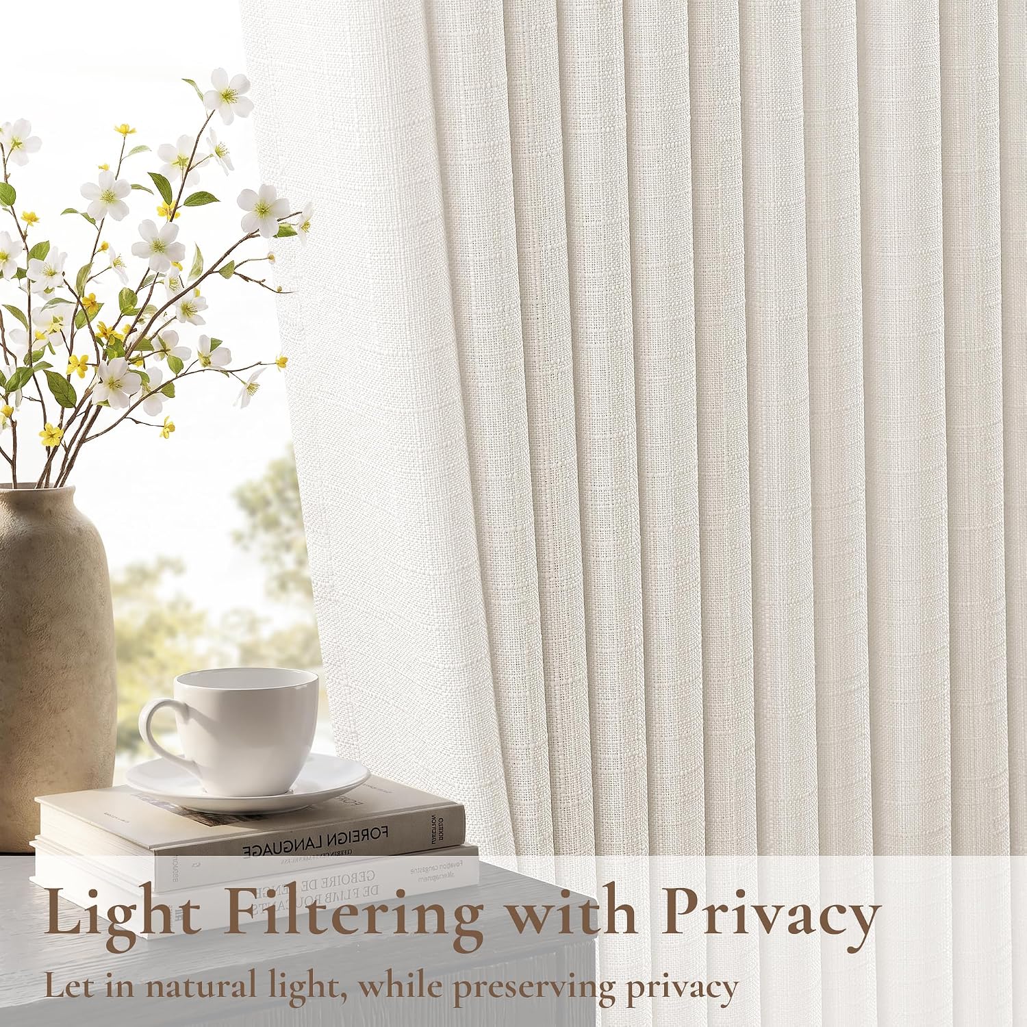Detalle de Linen Blend Curtains, 40x90