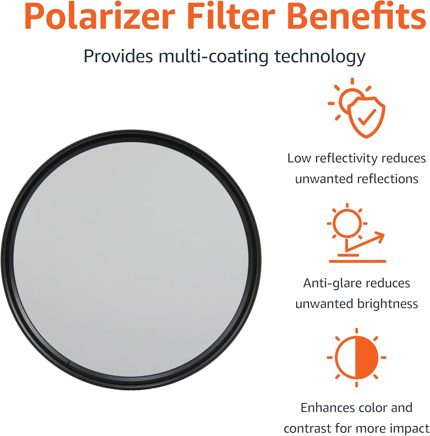 Detalle 2 de Amazon Basics 82 mm Circular Polarizer Filter