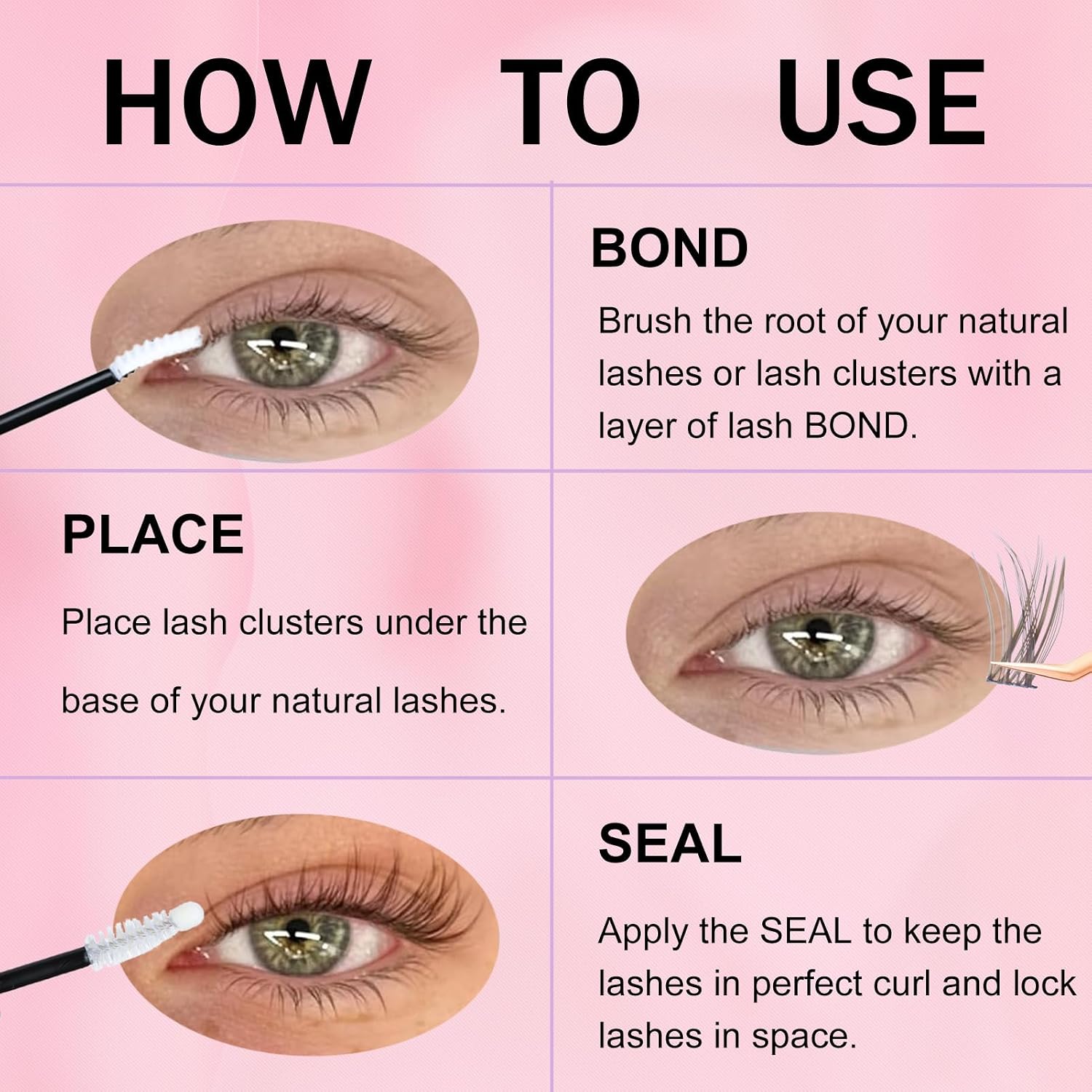 Detalle 2 de Eyelash Cluster Kit, Brown