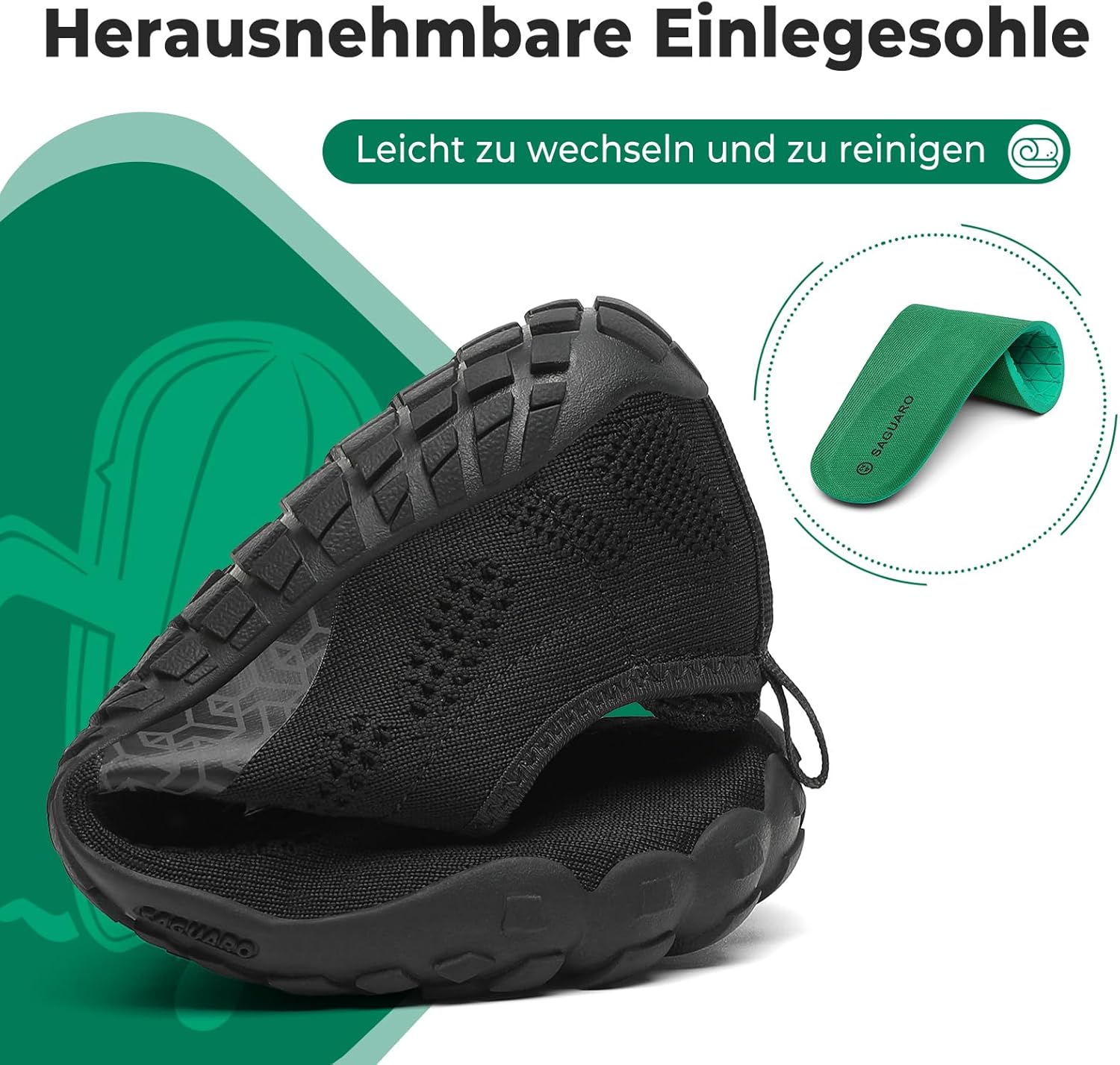Thumbnail 5 de SAGUARO Knit Barfußschuhe mit Zero-Drop, rutschfester Gummisohle und Zehenfreiheit (Gr. 36–48)