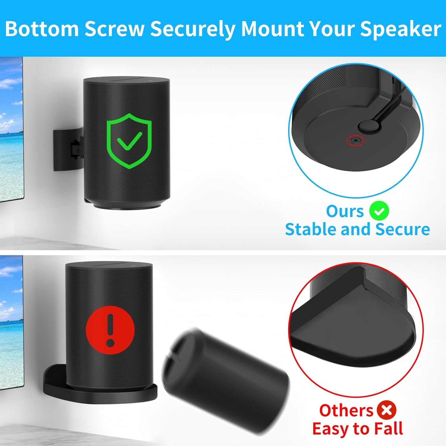 Thumbnail 4 de Speaker Wall Mount or Ceiling Mount for Sonos Era 100