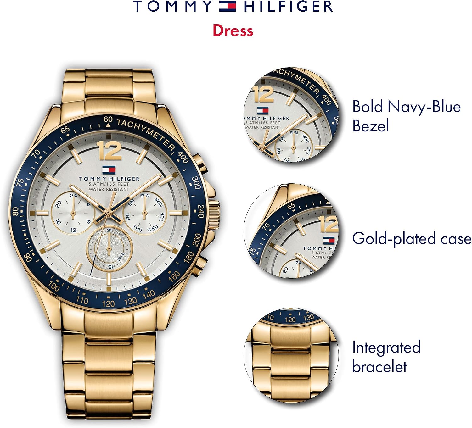 Detalle 1 de Tommy Hilfiger 1791121 reloj multifunción 48 mm