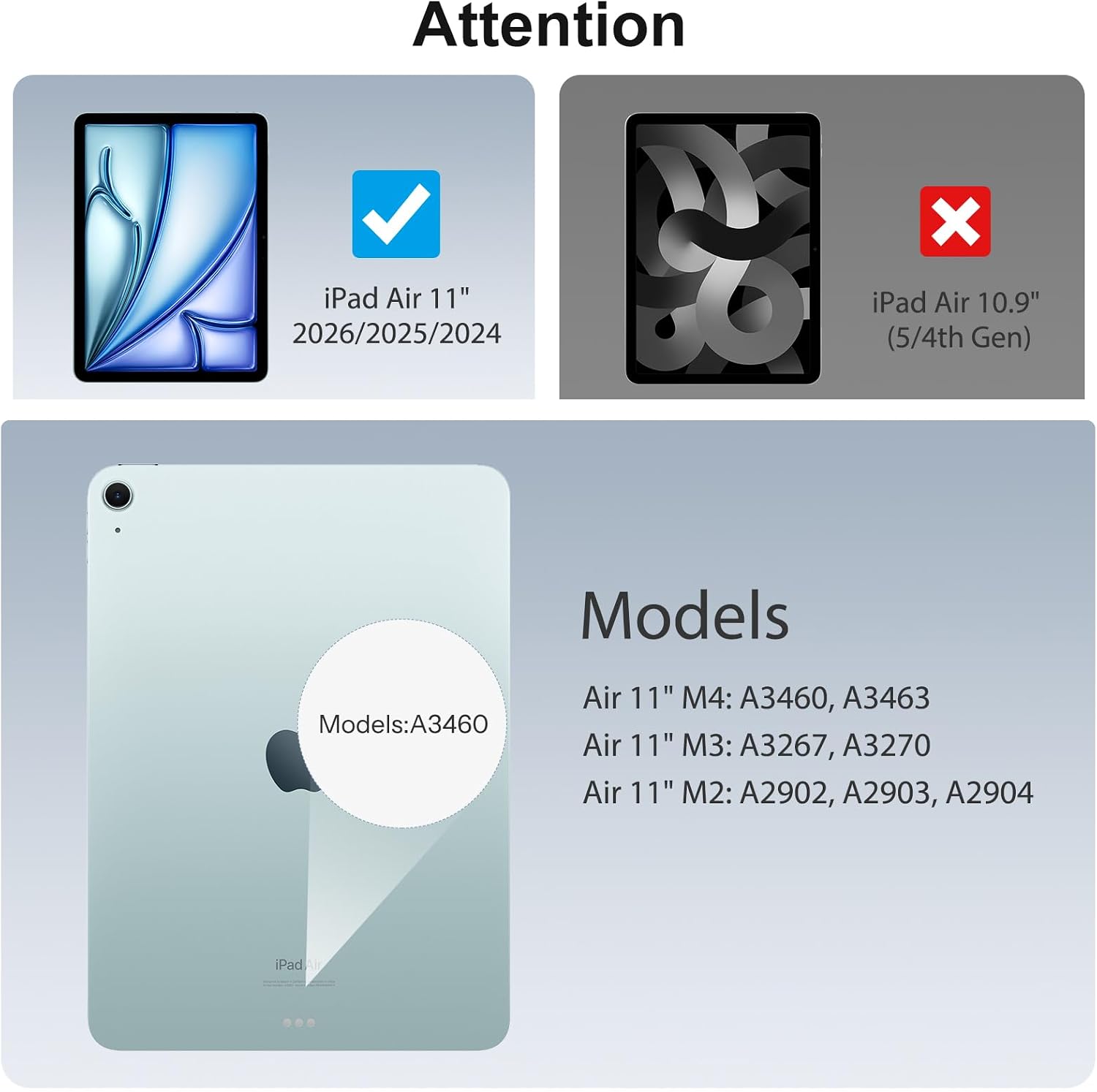 Detalle 2 de SPARIN Schutzglas für iPad Air 11 Zoll M2 3er Pack