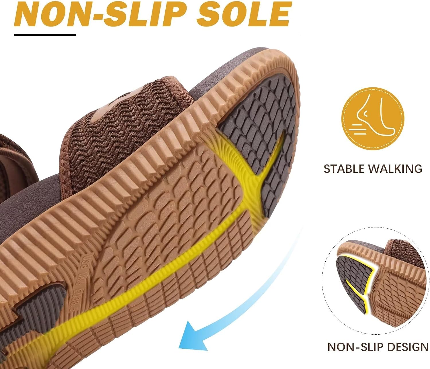 Thumbnail 6 de KuaiLu sandali trekking donna comodi con supporto ortopedico per fascite plantare