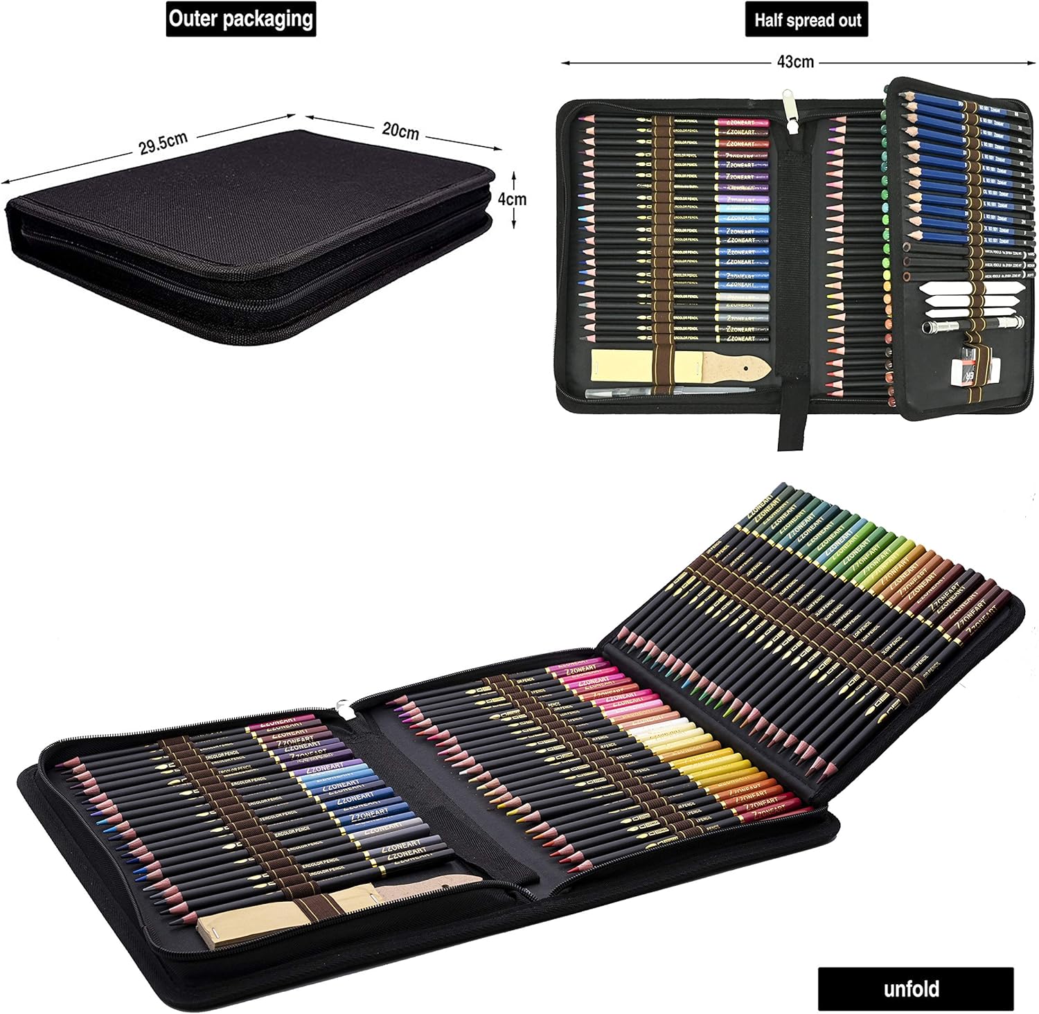 Thumbnail 1 de Lápices de Colores Profesionales 96pcs 🎨 para Arte y Boceto