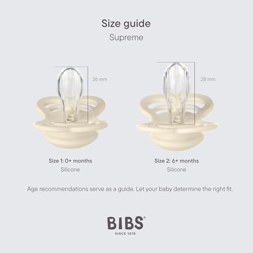 Detalle 2 de BIBS Supreme Schnuller 2er-Pack: 0-6 Monate