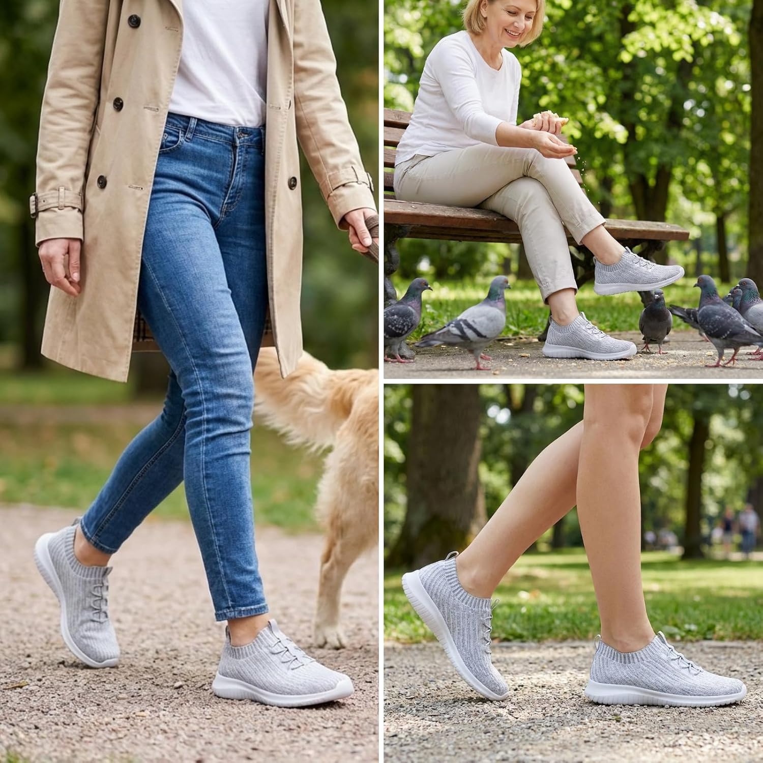 Thumbnail 1 de TIOSEBON Damen Slip-on Sneaker – Leichte, atmungsaktive Freizeitschuhe