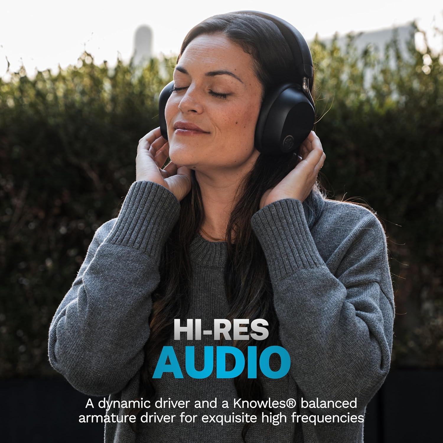 Thumbnail 3 de JLab Epic Lux Lab Edition cuffie wireless over-ear ANC con microfono, Bluetooth Multipoint e oltre 90 ore di autonomia (Nero)