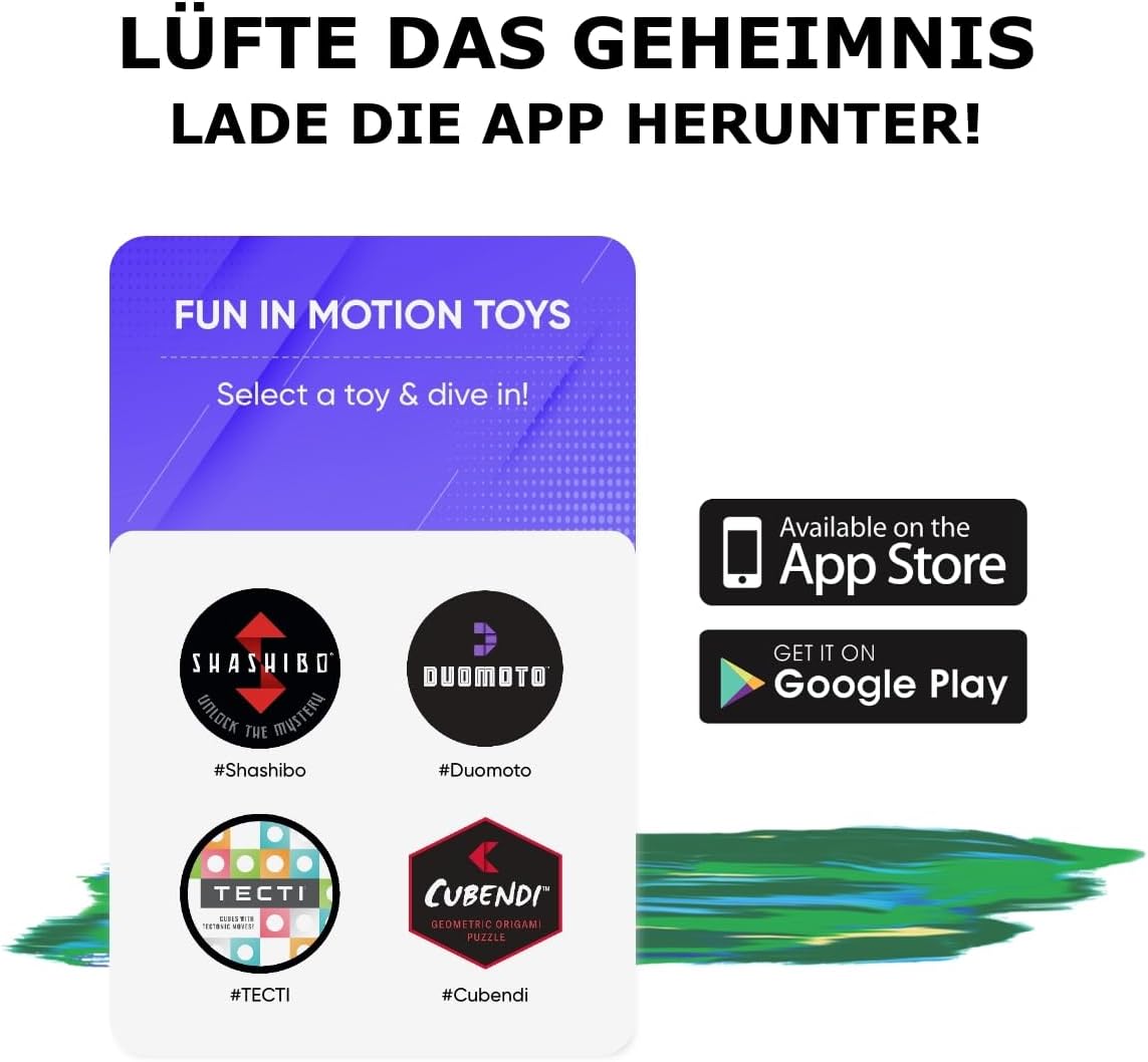 Thumbnail 6 de Shashibo Formwechsel-Box mit 36 Seltenerdmagneten – patentierter Zappelwürfel mit über 100 Formen (Forest)