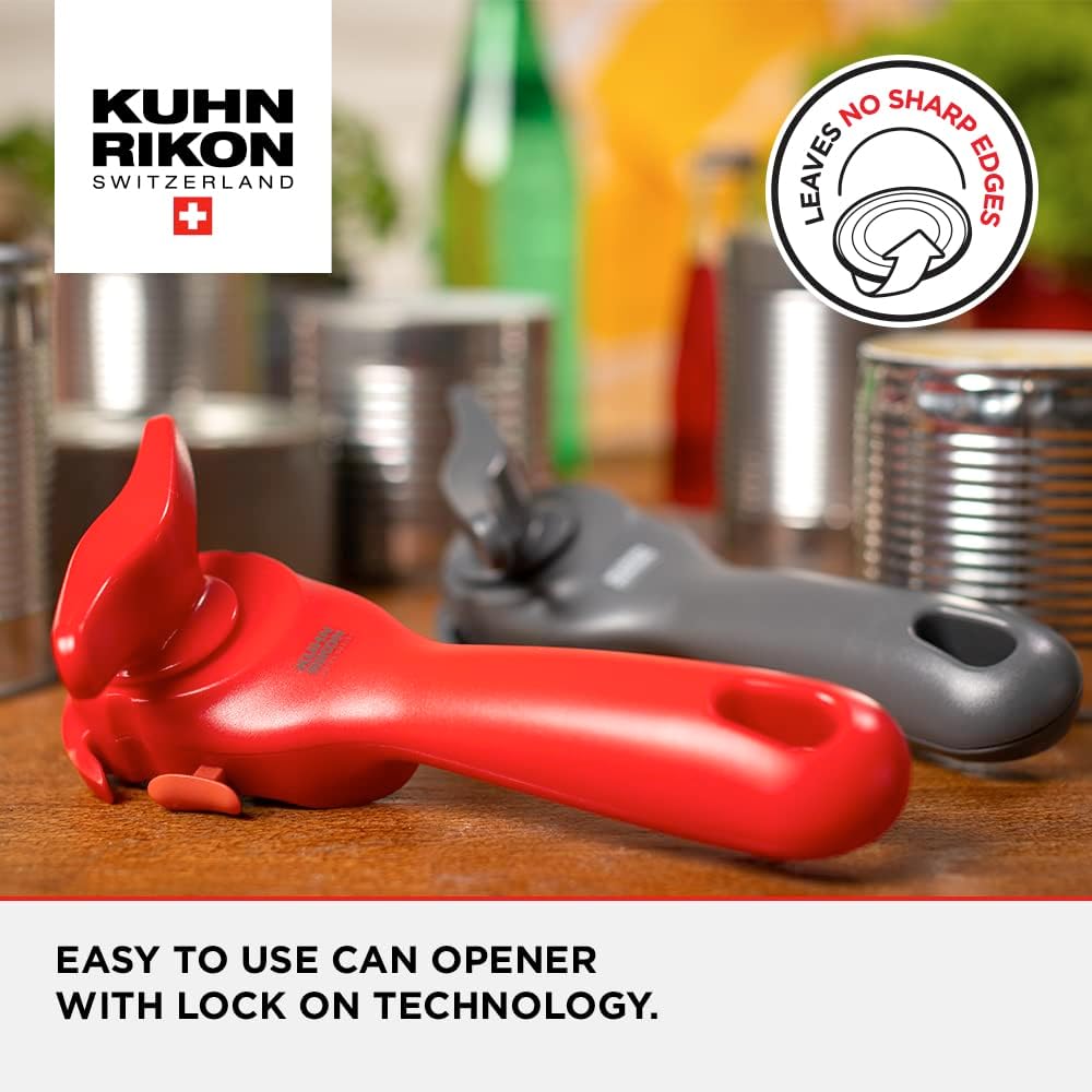Thumbnail 1 de Kuhn Rikon Can Opener with Lid-Lifting Pincers – self-attaching tin opener with stainless steel blade