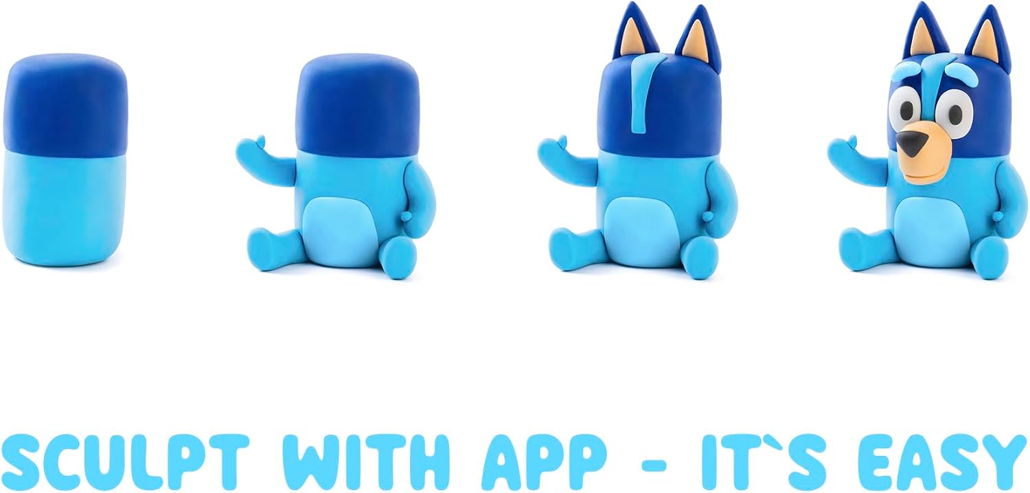 Detalle 2 de HEY CLAY Bluey & Friends Set Modelliermasse