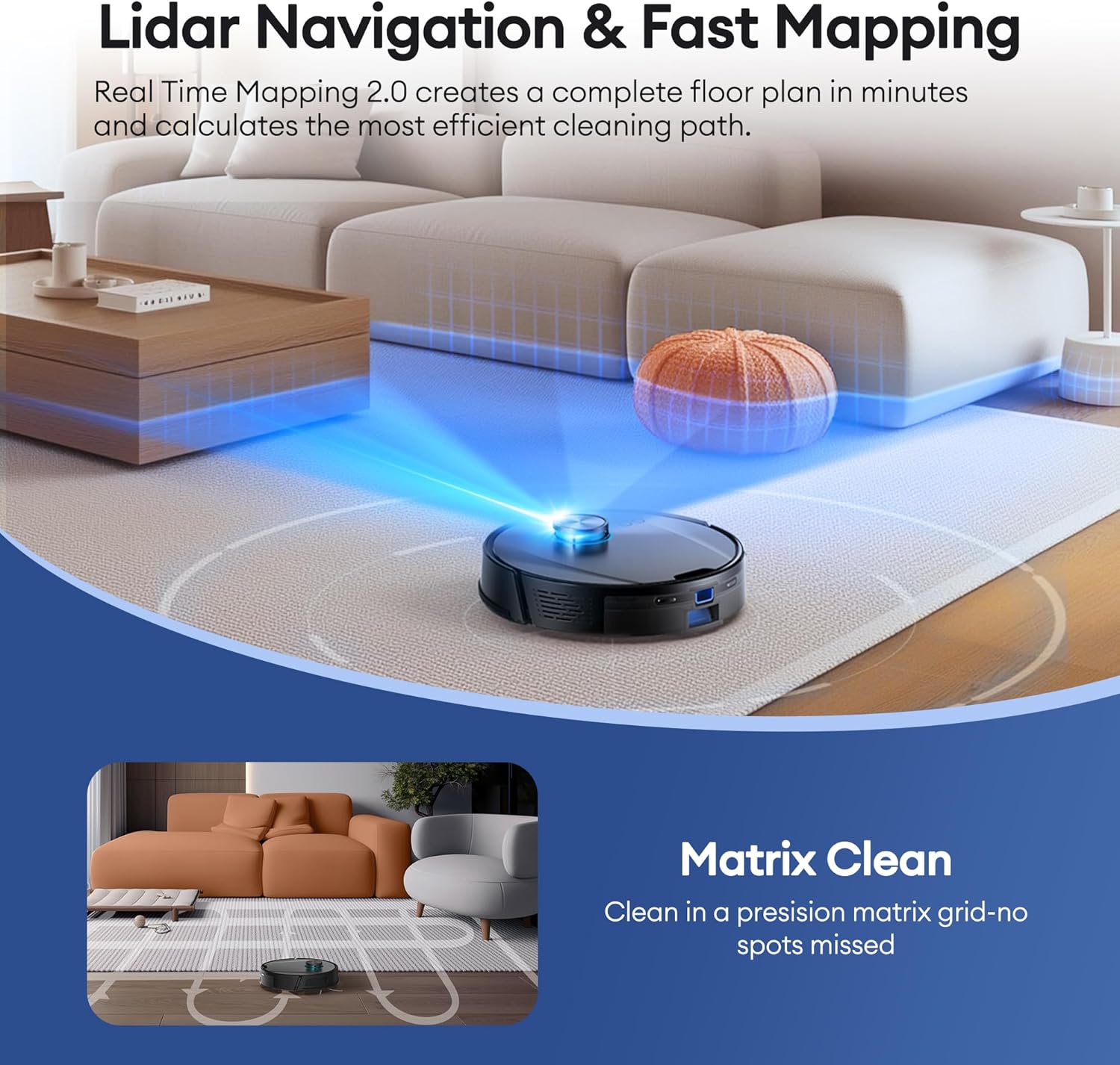 Thumbnail 5 de Ultenic Robot Vacuum Cleaner 8000Pa
