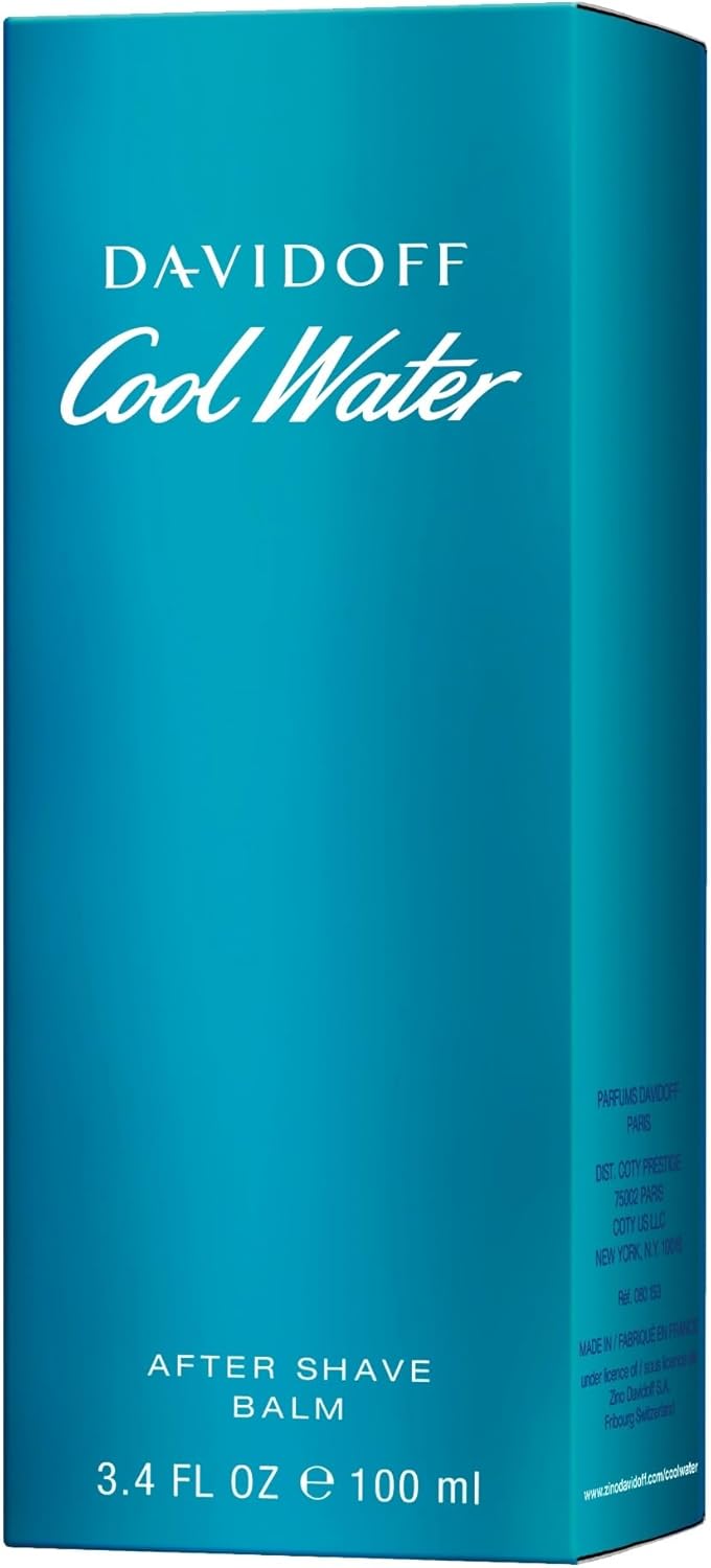Detalle 1 de Davidoff Cool Water Man Balsamo Dopobarba 100ml: balsamo dopobarba per una pelle pronta e profumata
