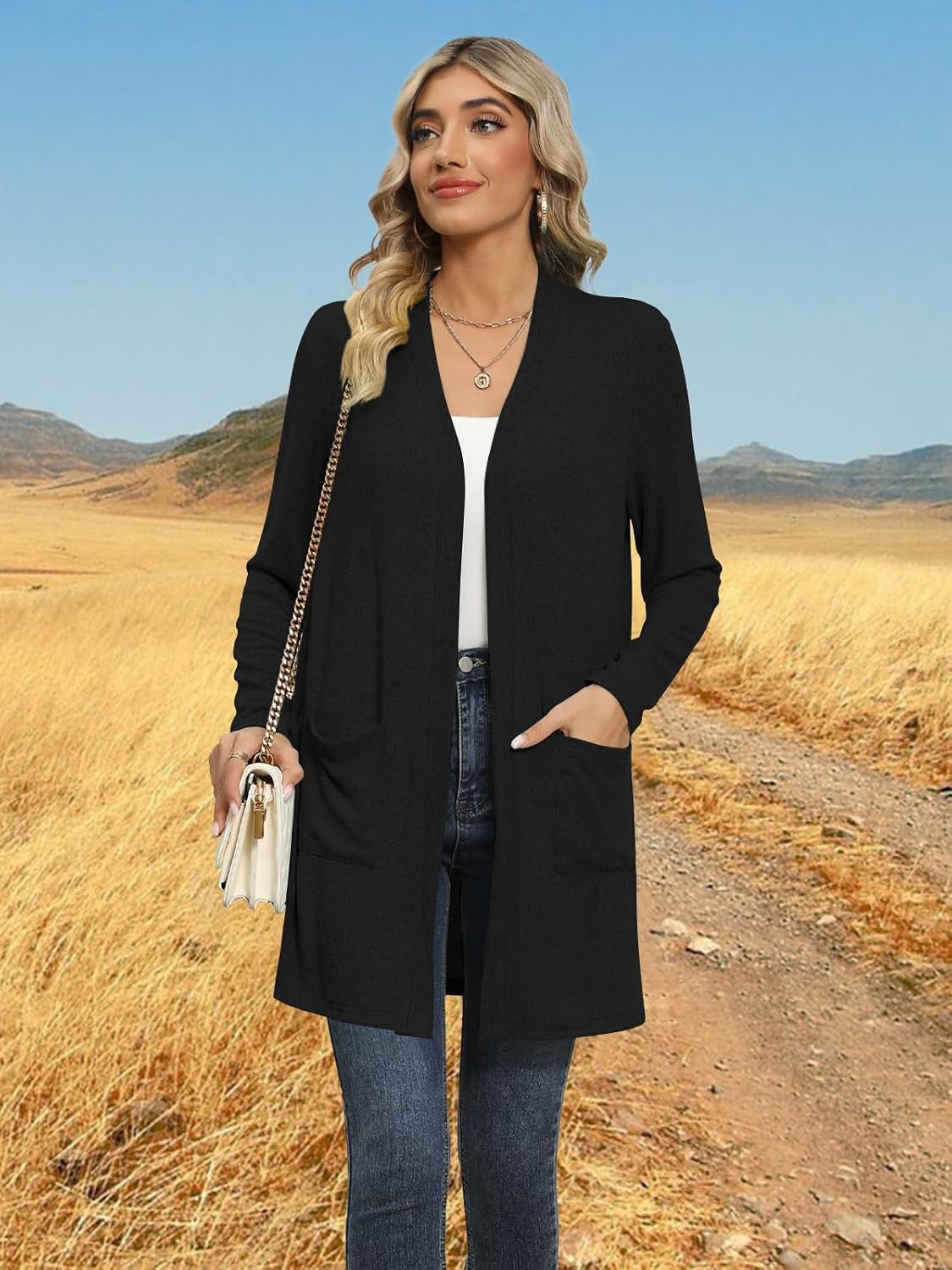 Detalle de DB MOON Women's Long Cardigan