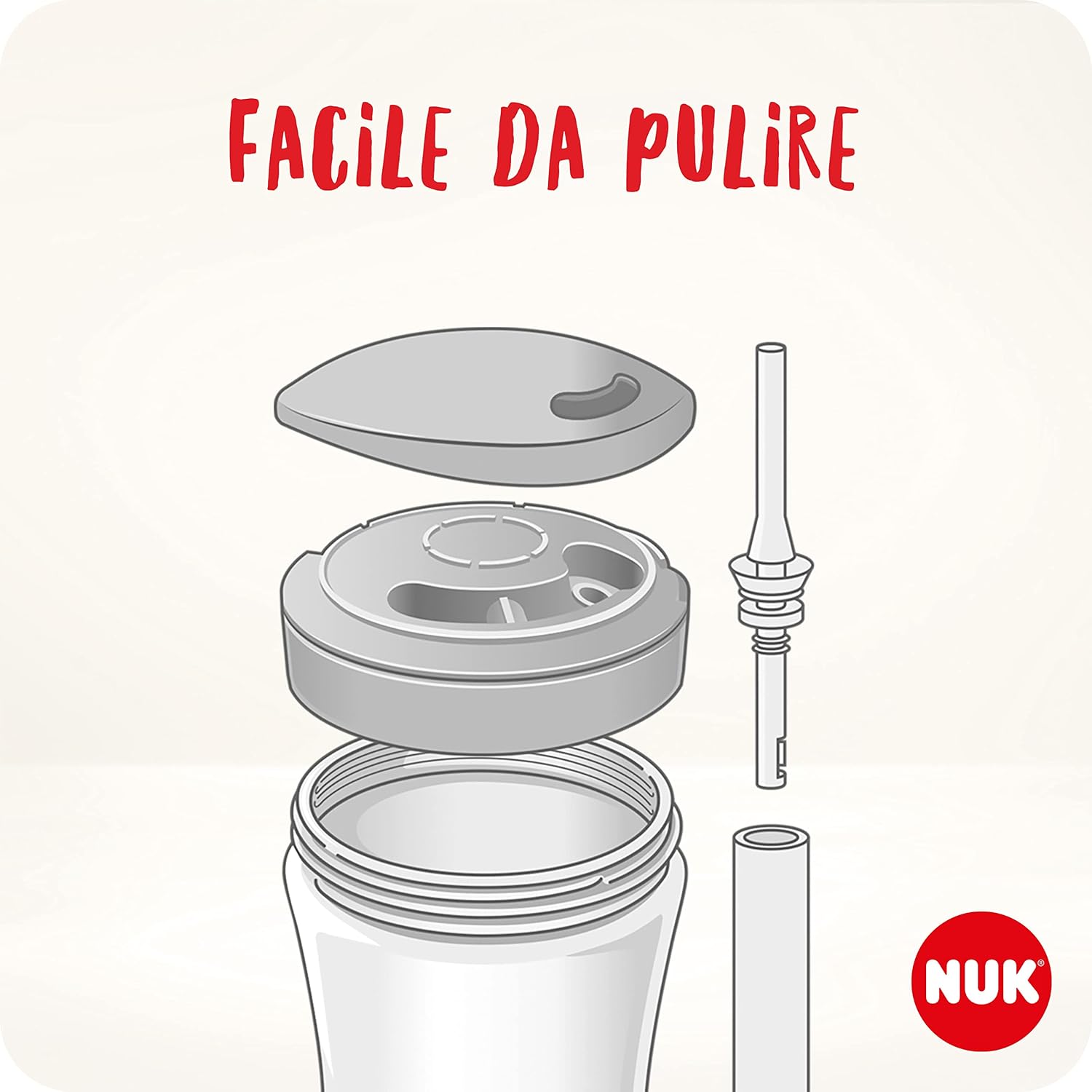 Thumbnail 4 de NUK Action Cup bicchiere con cannuccia 230ml