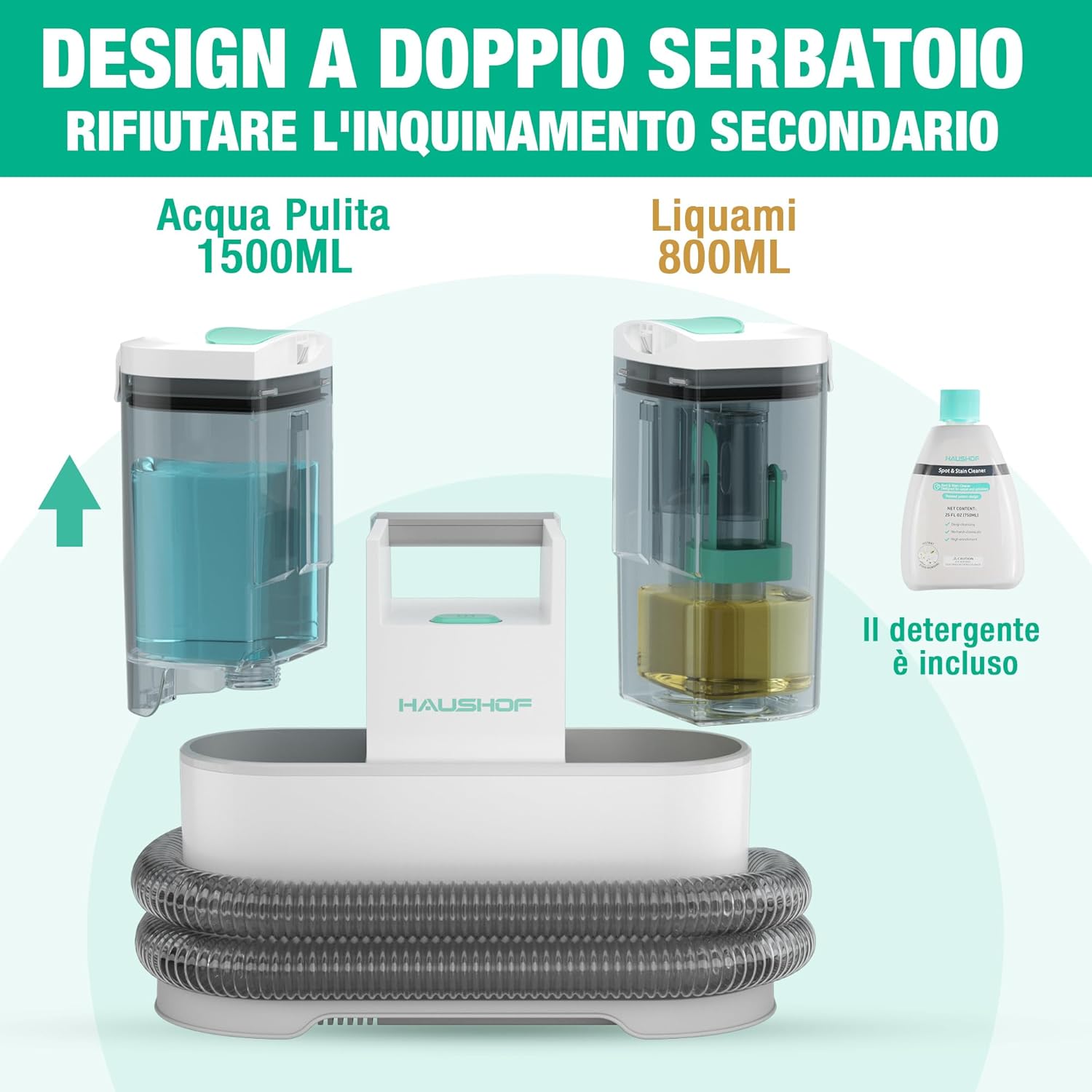 Detalle 2 de HAUSHOF StainZapper Pro 450W lavatappeti