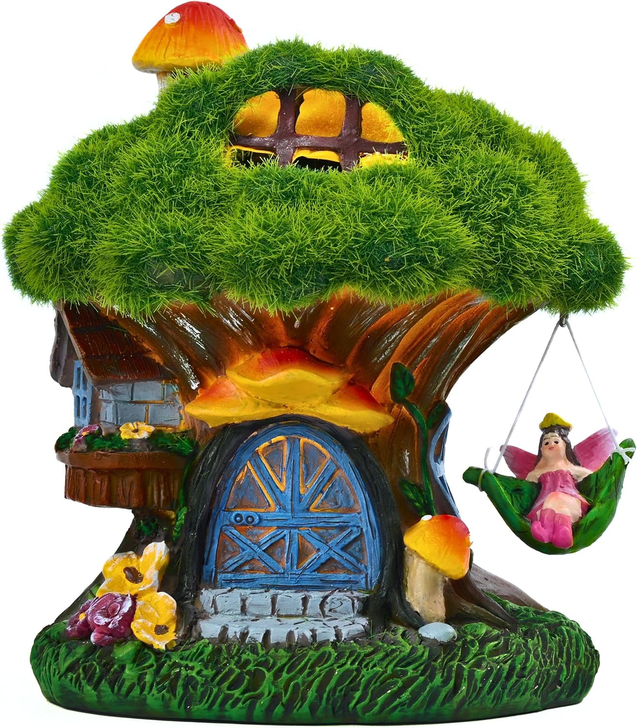 Detalle de TERESA'S COLLECTIONS Solar Fairy Tree House 13CM