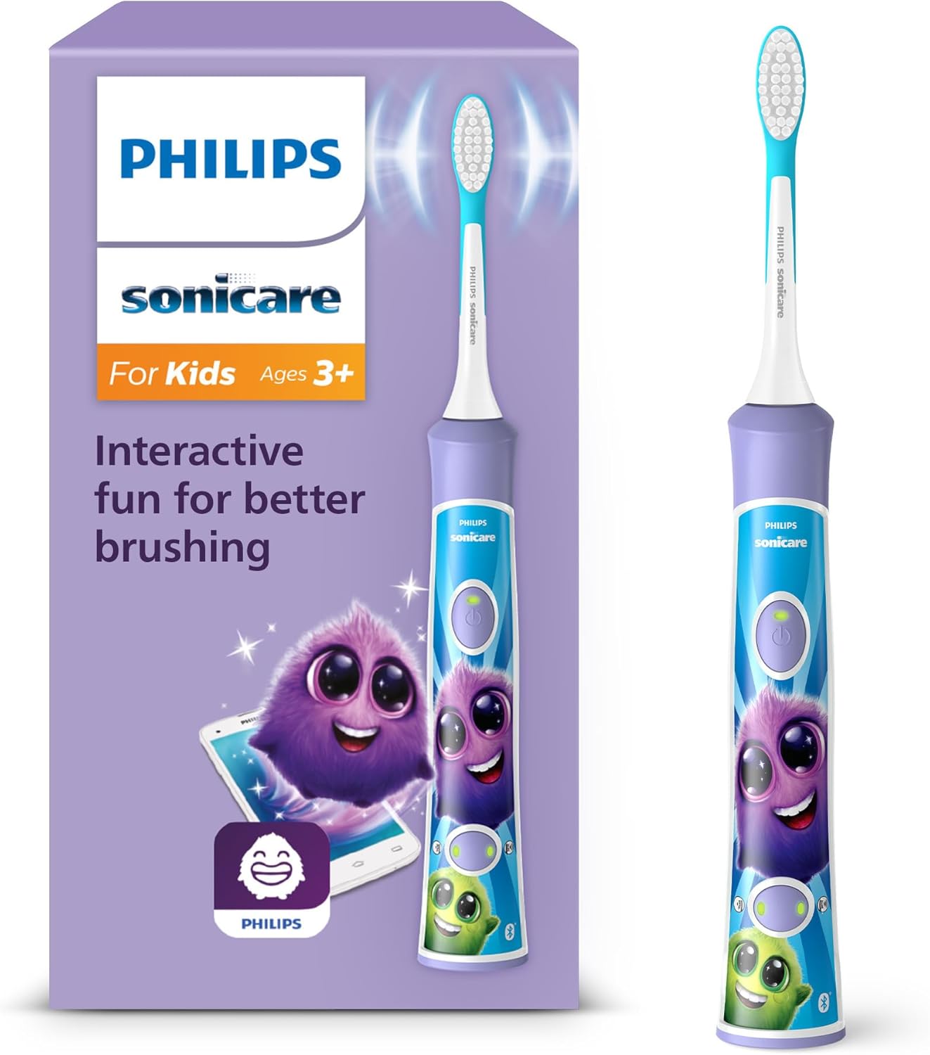 Detalle de Philips Sonicare Kids brosse électrique 3 ans 🪥