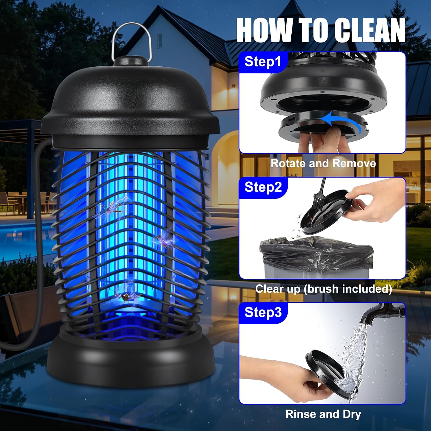Detalle de Outdoor Bug Zapper 4200V