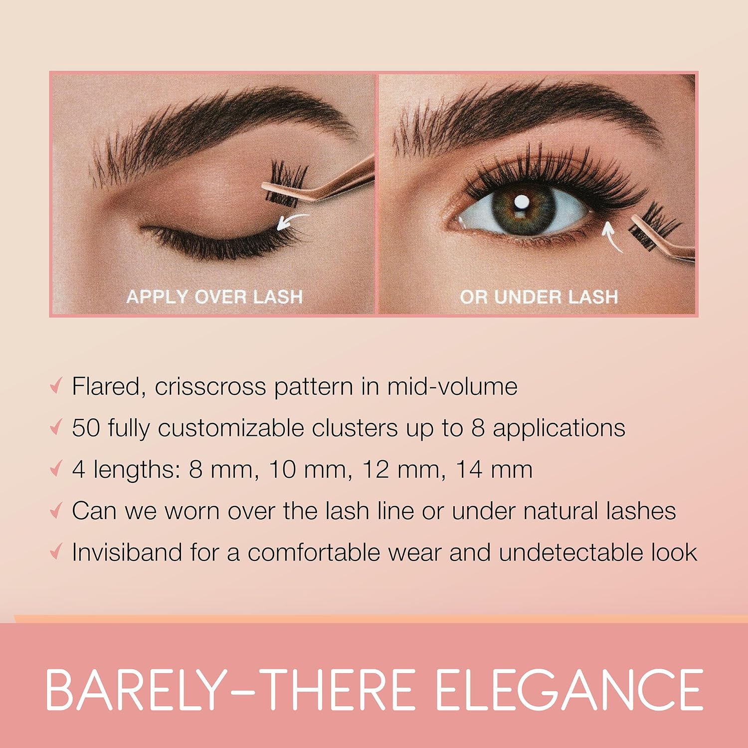 Detalle de Ardell Naked Clusters 437 Kit: Fully Customisable Cluster Lashes (50 Clusters)