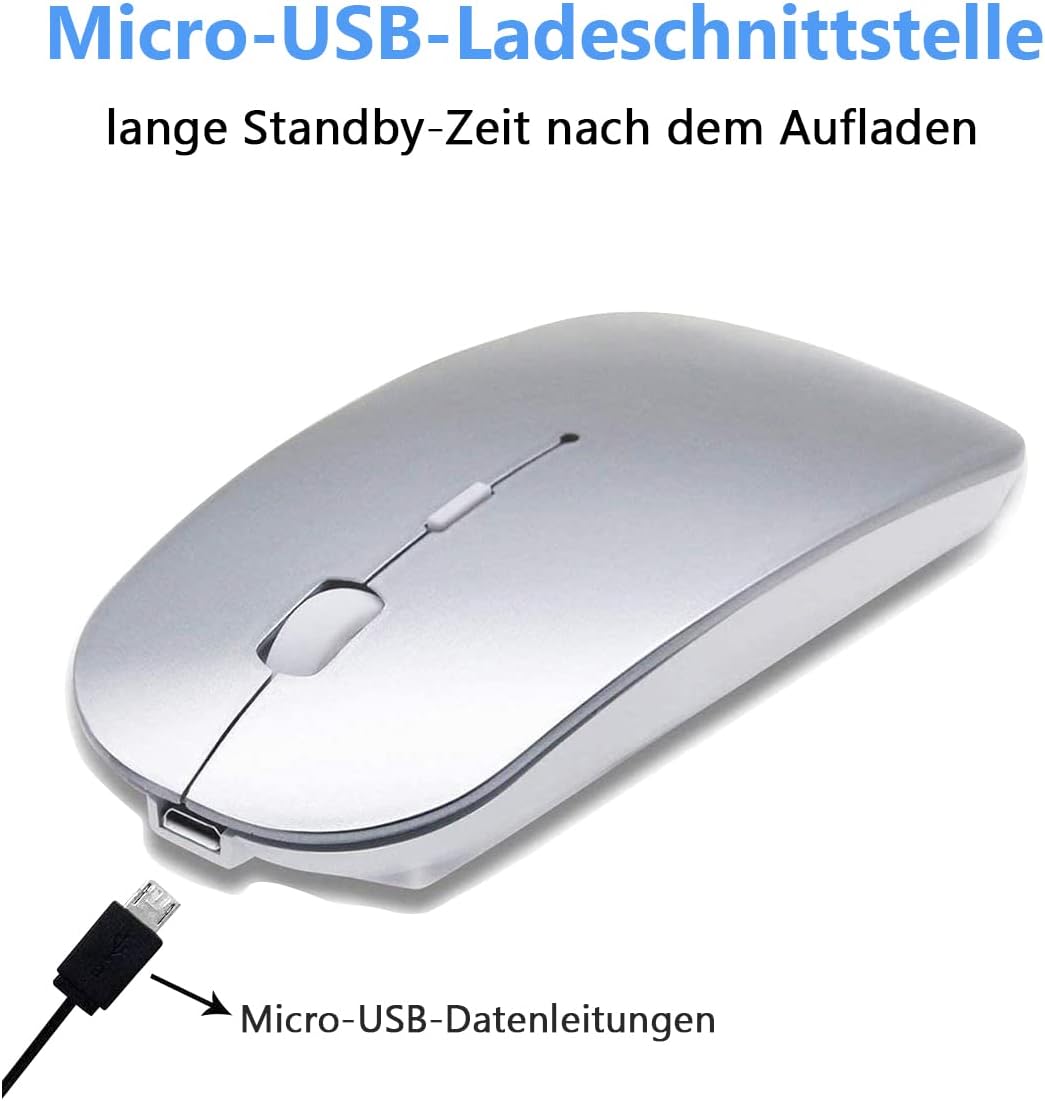 Detalle 1 de LEAPEST Kabellose Bluetooth Maus 2,4 GHz đź–±