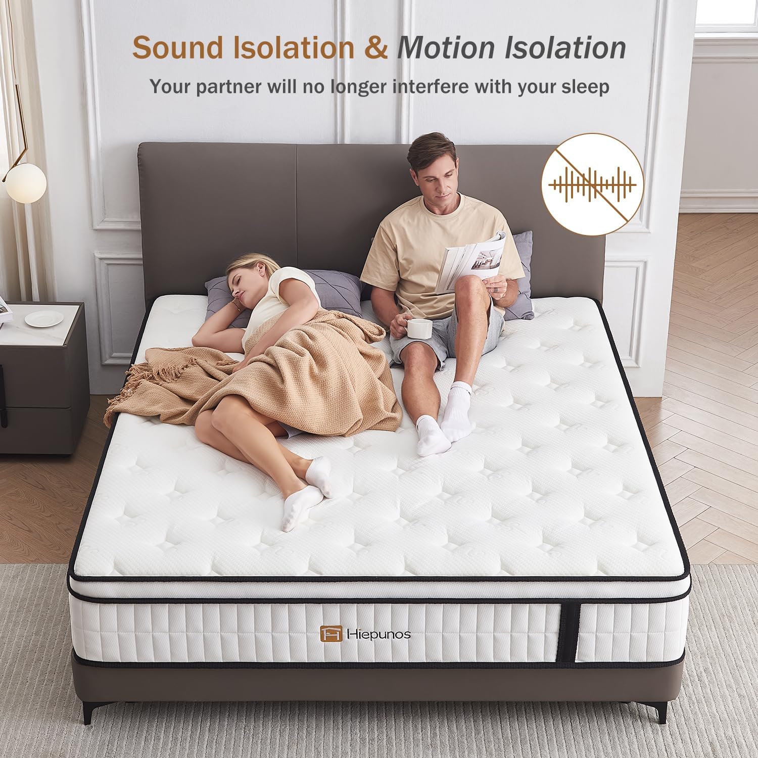 Detalle de Hiepunos Double Mattress 7-Zone 10.2 inch