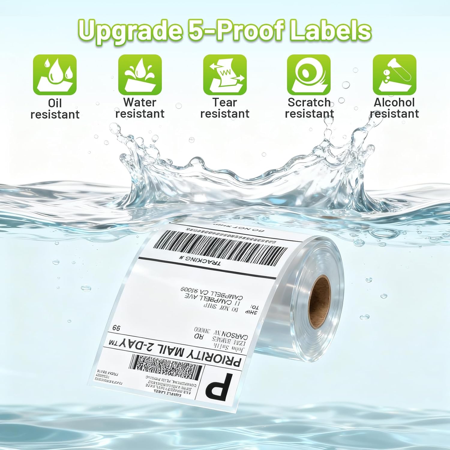 Detalle 1 de Omezizy 4x6 Thermal Labels 250Pcs, 4 x 6-Inch Shipping Labels
