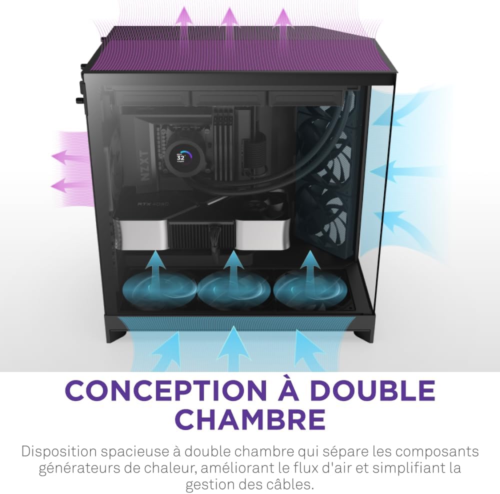 Thumbnail 5 de NZXT H9 Flow (2025) boîtier ATX Mid-Tower