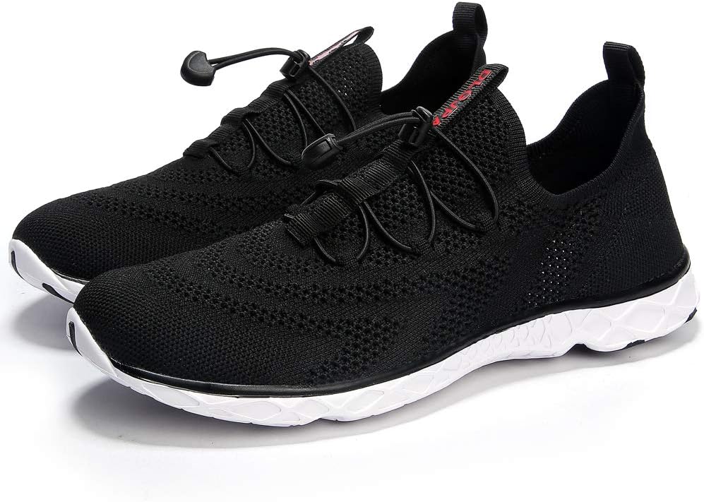 Detalle de DLGJPA Men’s Lightweight Quick-Drying Aqua Water Shoes (No-Lace, Water Grip Traction)