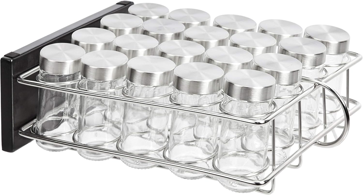 Detalle 2 de Amazon Basics 20-Jar Vertical Spice Rack