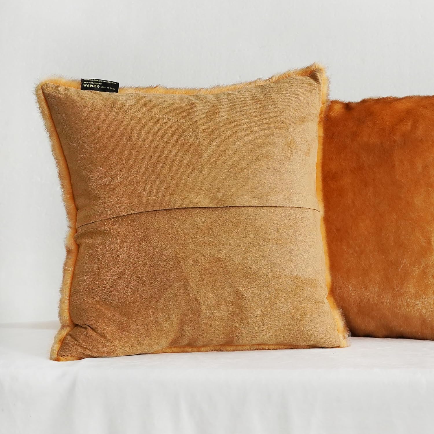 Thumbnail 5 de inchgrass Fell Kissenbezüge 45.7x45.7 cm – Luxuriöses, flauschiges 2er Set für Sofa & Bett (A66)