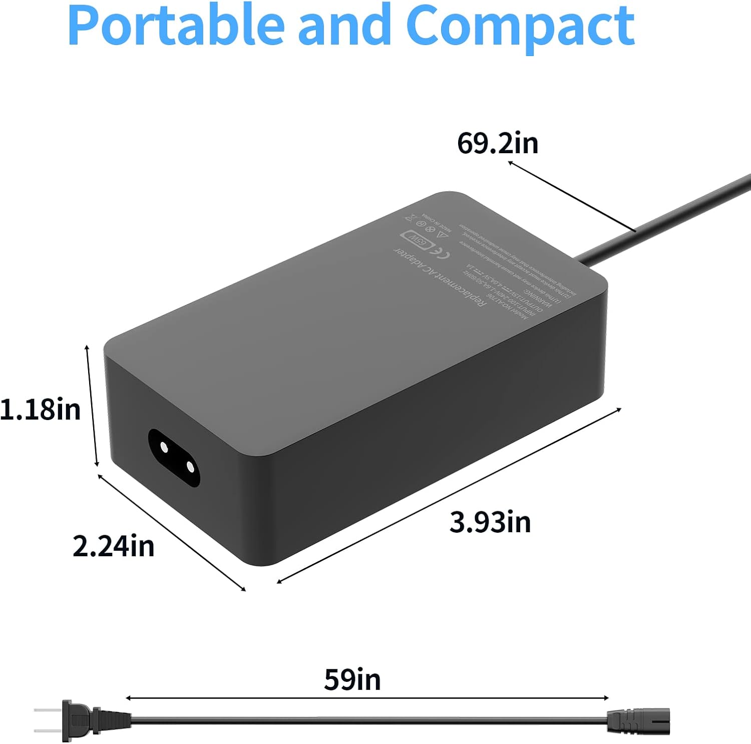 Detalle de Surface Pro Charger 65W