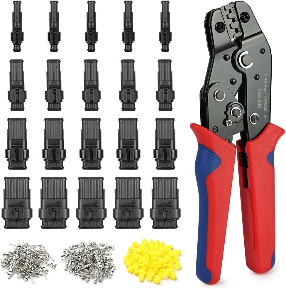 Detalle de URAQT Connecteur Étanche – Ensemble complet 300 pièces pour voitures, motos et bateaux