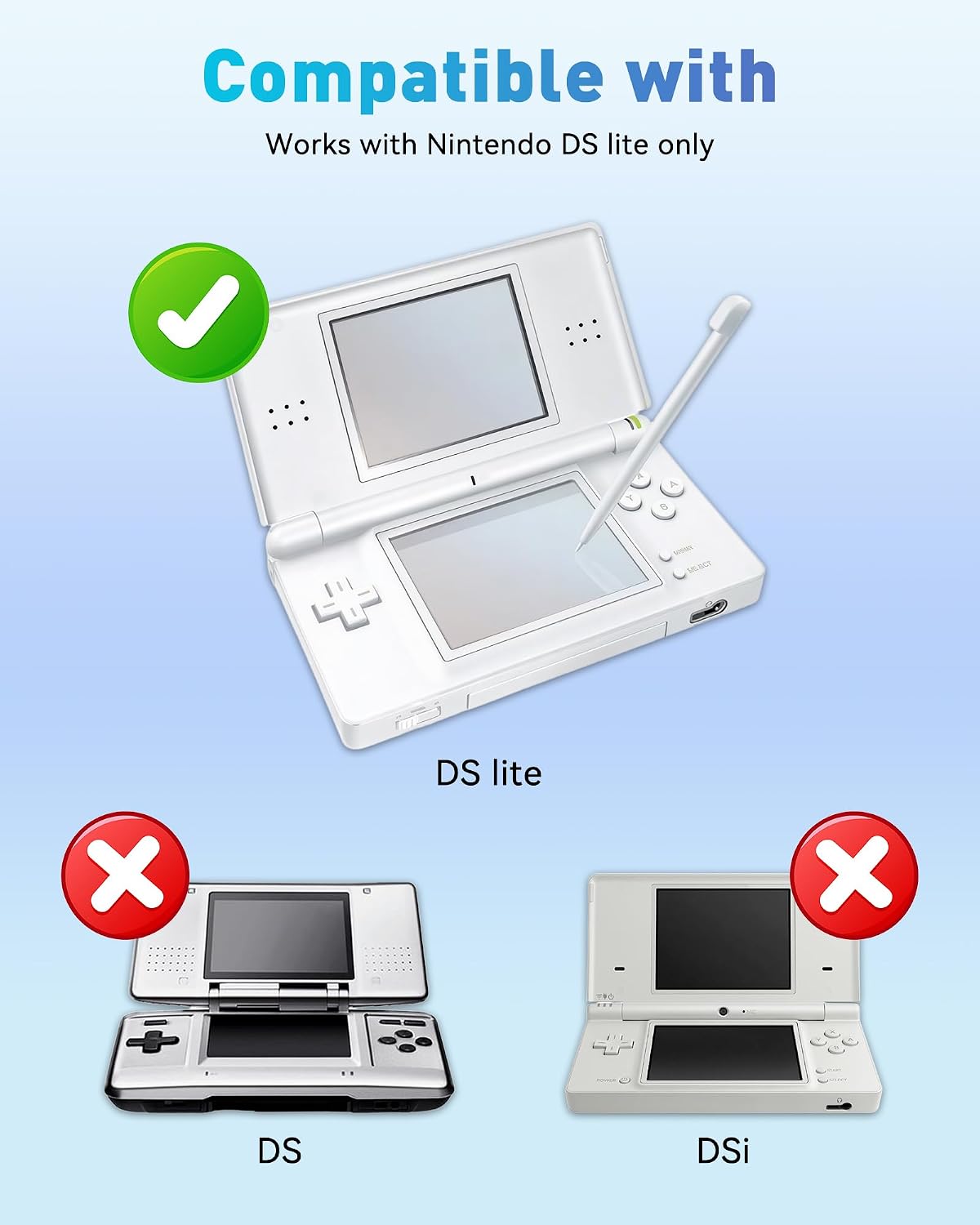 Thumbnail 1 de Sanicata-oplader voor Nintendo DS Lite, reiswandlader met 2-polige aansluiting