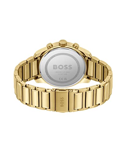 Detalle de BOSS Montre Chronographe à Quartz pour Homme avec Bracelet en Acier Inoxydable doré - 1514006