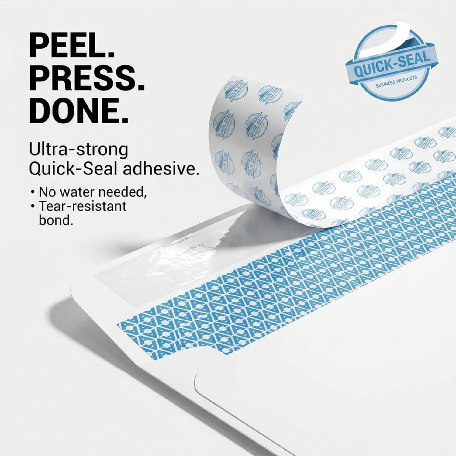 Detalle de Aimoh #10 Security Mailing Envelopes Letter Size, Self Seal, 100 Count