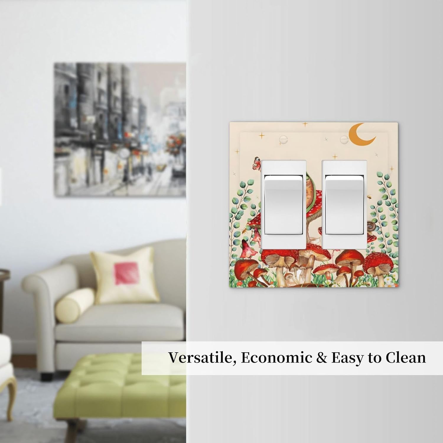 Thumbnail 6 de 2-Gang Decorative Outlet Cover Plate