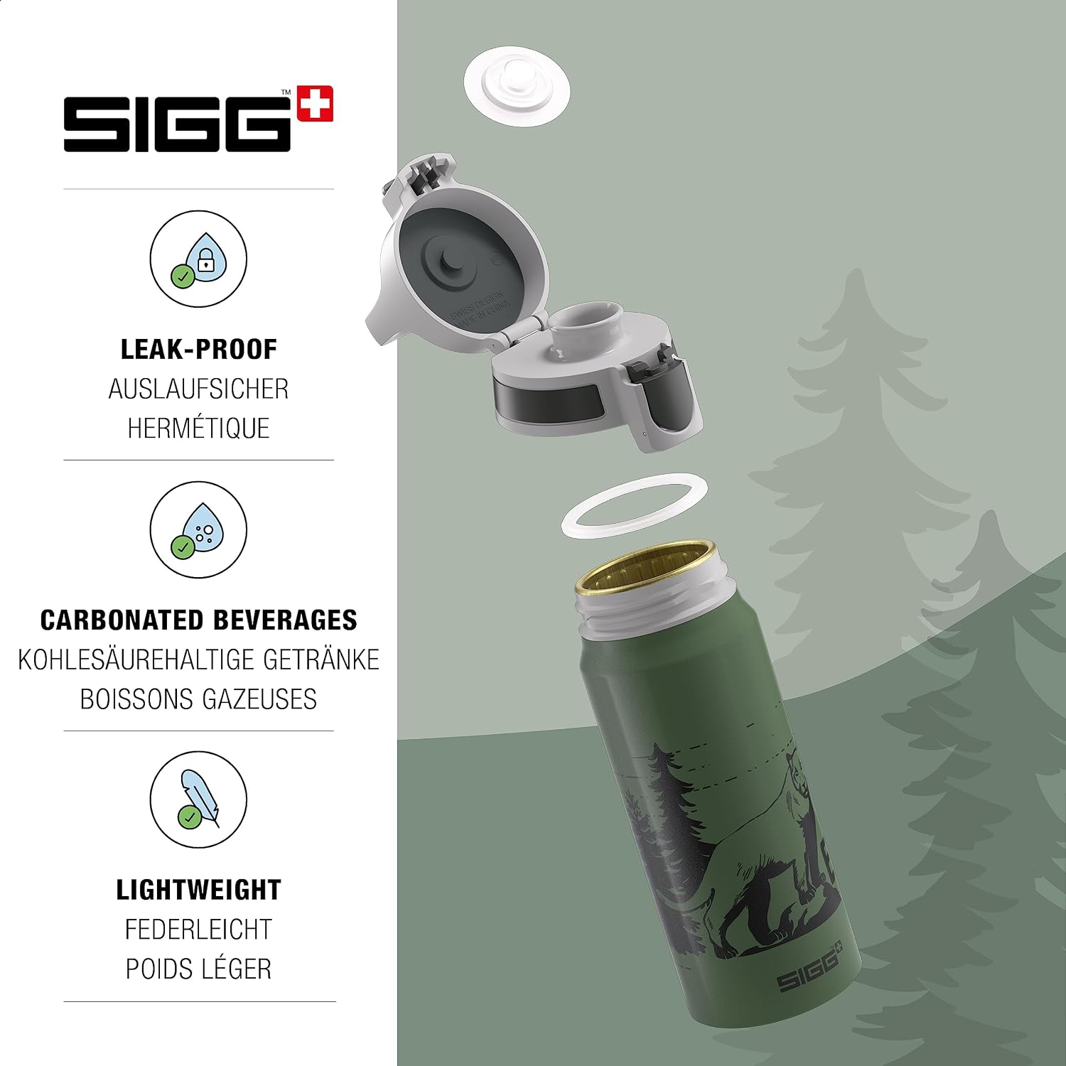 Detalle 1 de Sigg Botella Reutilizable con Tapa 🥤