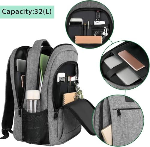 Detalle de MATEIN Sac à Dos pour Ordinateur Portable 15,6 Pouces – Fonctionnel et Antivol