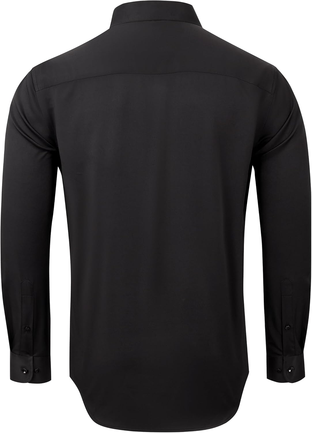 Thumbnail 1 de siliteelon Herrenhemd bügelfrei – Langarm Business Hemd mit Stretch, Regular Fit, Weiß
