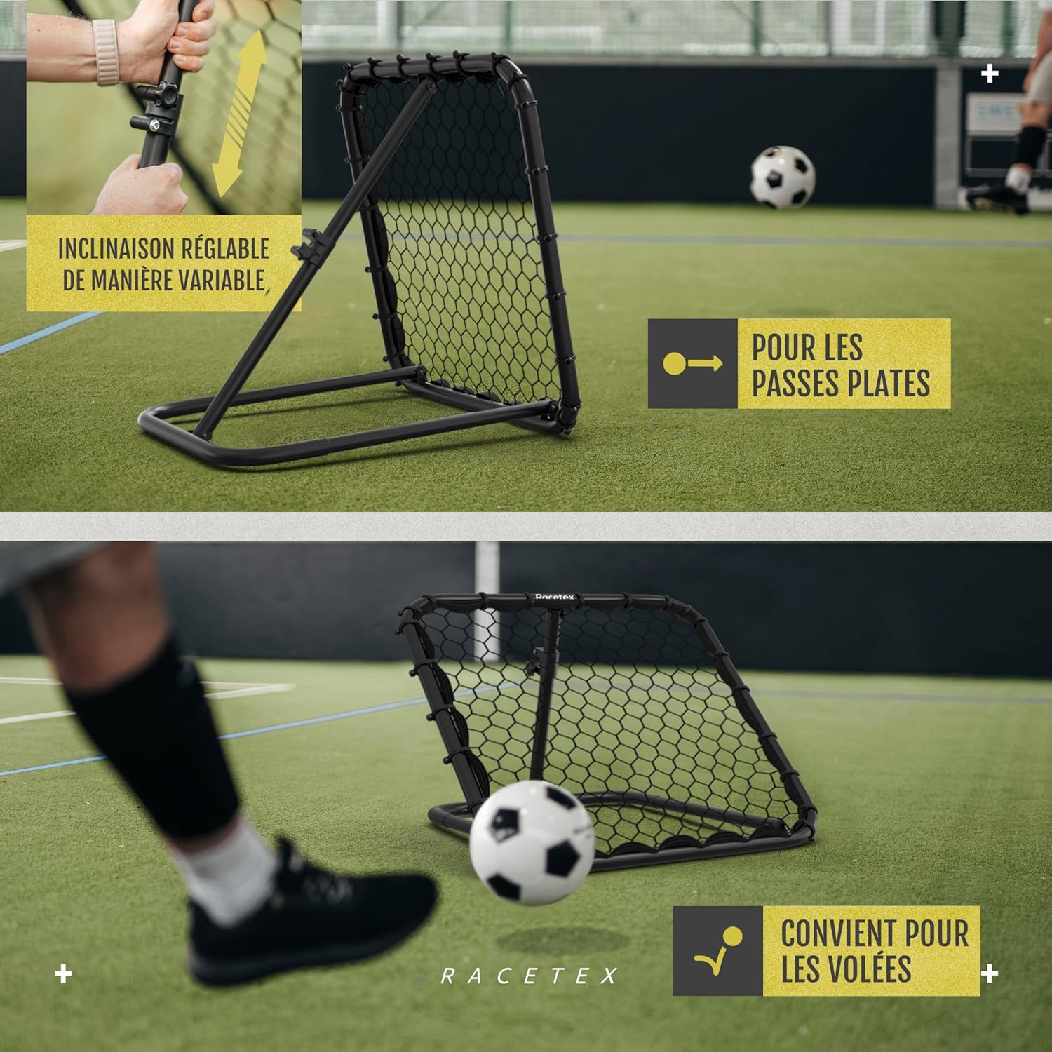 Thumbnail 3 de Racetex Filet de rebond football [RÉGLABLE SANS FOND] – Rebondisseur pour enfants et adolescents
