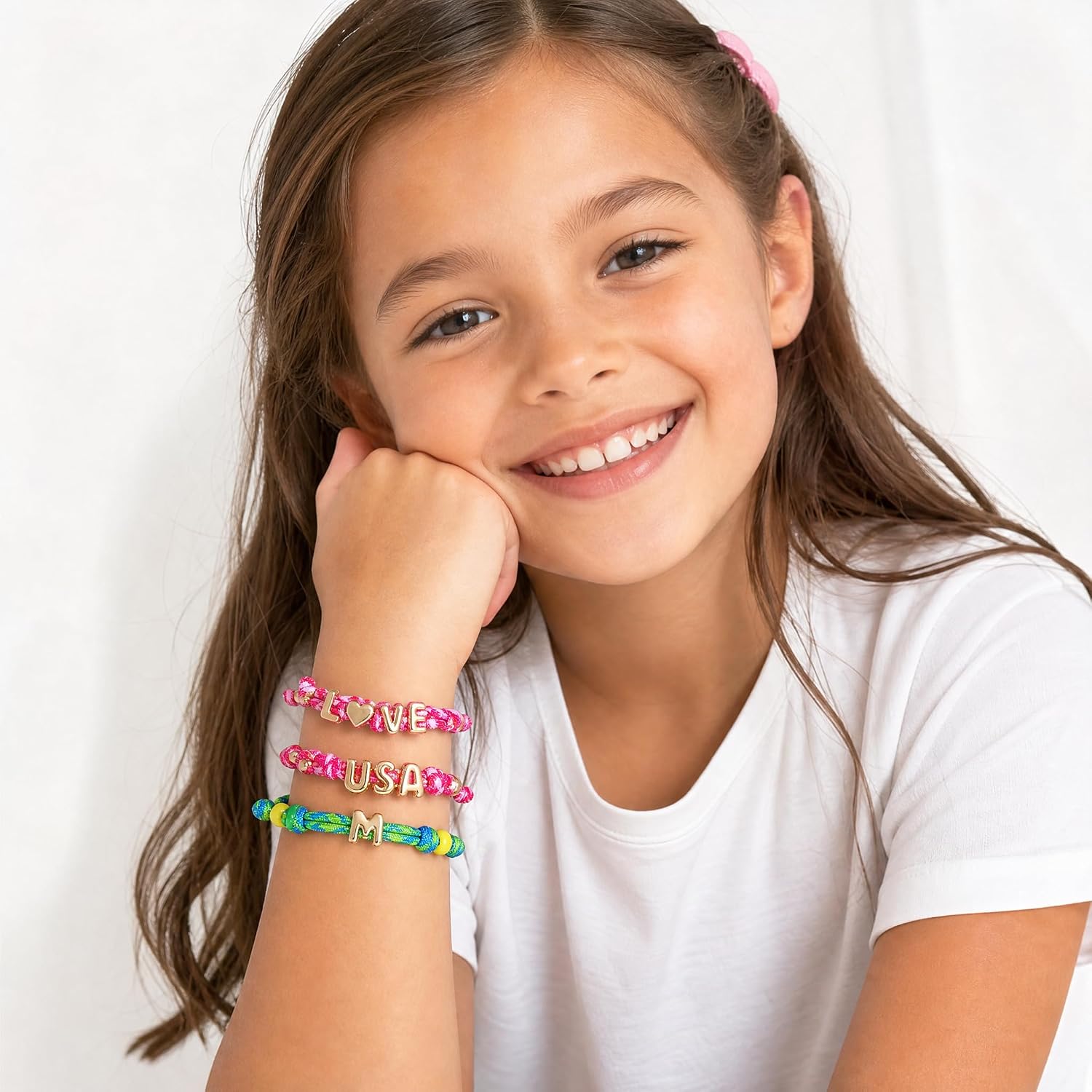 Detalle de RepaTime ML004A Bracelet Making Kit with Alphabet and Pony Beads