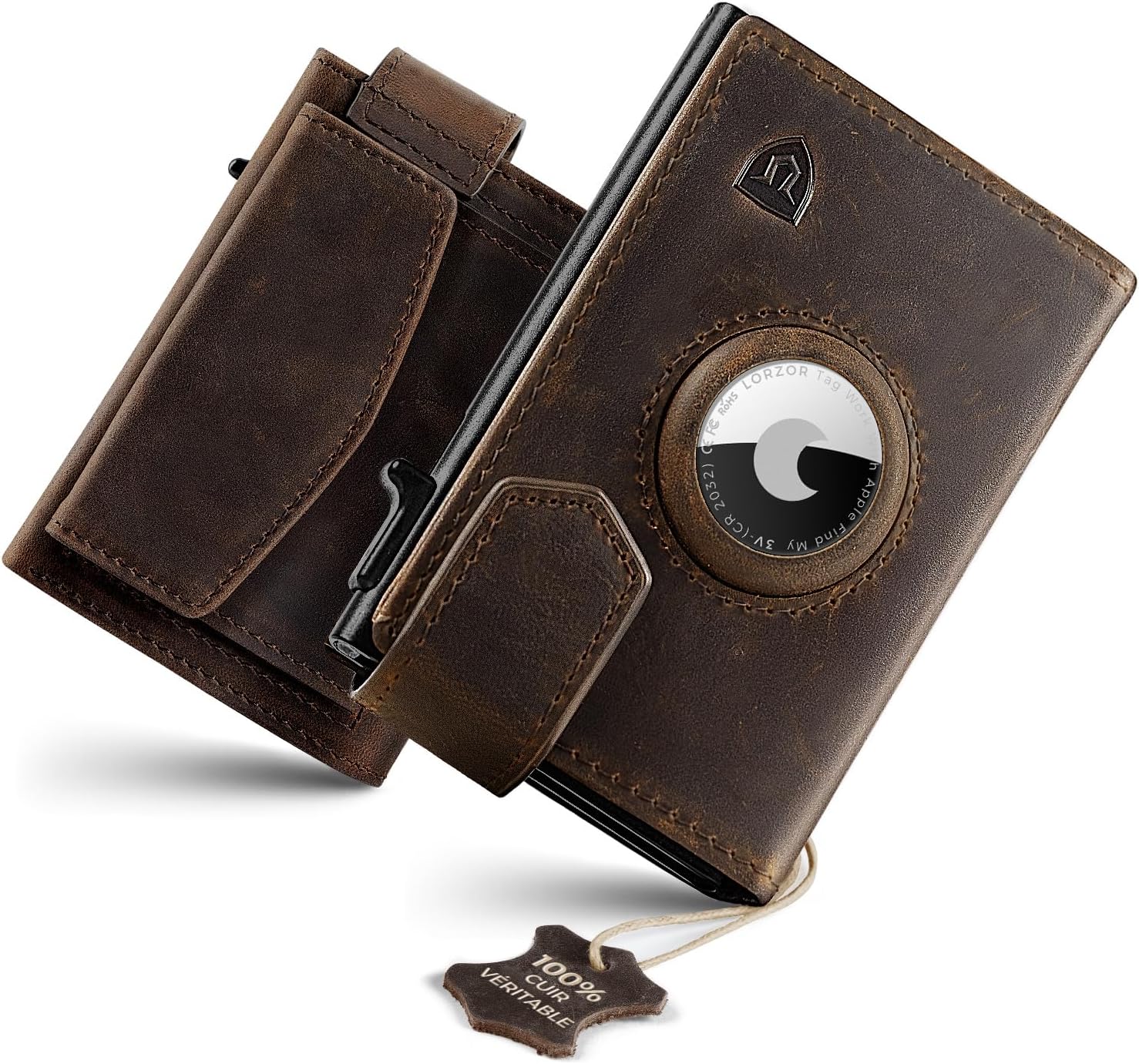 Detalle de LORZOR Porte Carte 10 cartes đź‘›