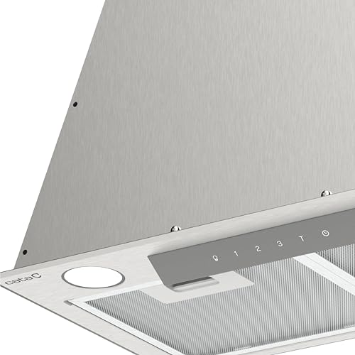 Detalle de Cata GL 45 X campana extractora de acero inoxidable, 4 velocidades y función Turbo