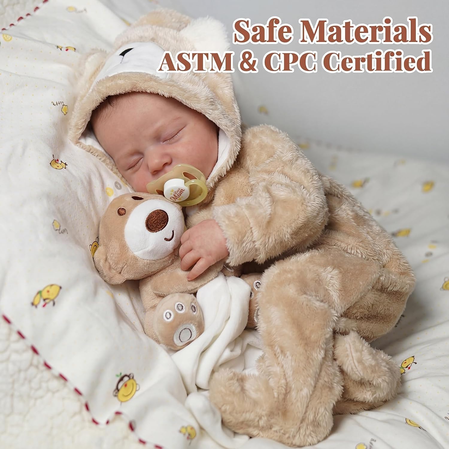 Thumbnail 3 de BABESIDE Lifelike Reborn 17-Inch Doll