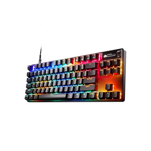 Detalle de SteelSeries Apex Pro TKL Gen 3: teclado mecánico gaming con interruptores OmniPoint 3.0 y ajuste de accionamiento