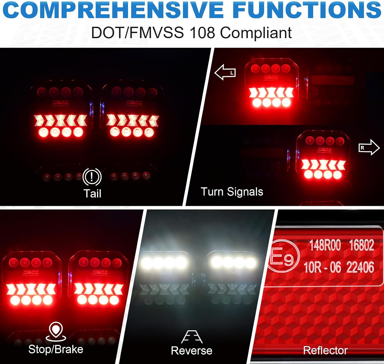 Thumbnail 4 de NeaLia Wireless Trailer Light Kit 110° Rotatable 🚚